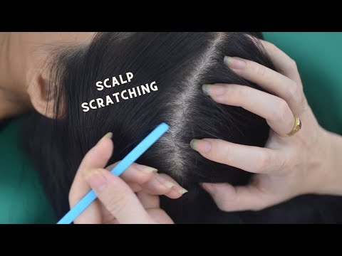 ASMR Focus Scalp Scratching, Head Scratch, Head Massage With Tools, Sounds For Reduce Headache