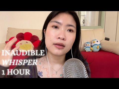 ASMR 1 HOUR Inaudible/Semi-inaudible Whispers ✨Extra Tingles for Deep Sleep✨