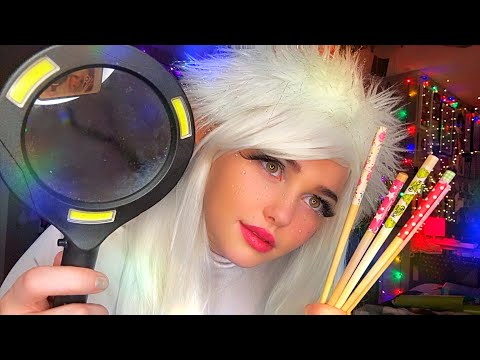ASMR Counting your freckles for Christmas 🧚🏻