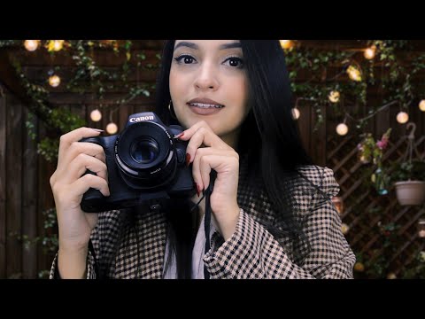 ASMR Fotografando Você 📸 Fotógrafa, Sessão de Fotos para Dormir | ASMR Roleplay