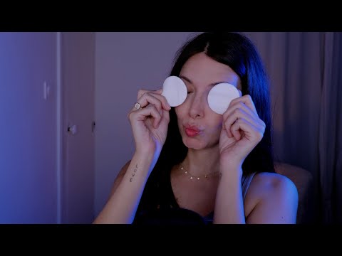 ASMR | Me desmaquillo justo antes de ir a la CAMA