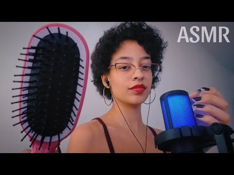 ASMR ESCOVANDO SEU CABELO ATÉ VOCÊ DORMIR - com música calma no fundo 😴 | sem fala