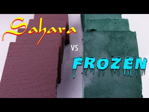 Sahara floral Foam vs Frozen Floral Foam - Satisfying Floral Foam ASMR