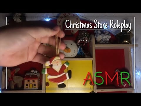 ASMR || Christmas Store Roleplay 🎄🛍️ (Stormy Background Sounds/German)
