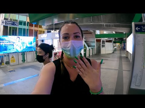 Fui a hacerme las uñas en el METRO de TAILANDIA🇹🇭: uñas de PCV y ojo de gato *ASMR*