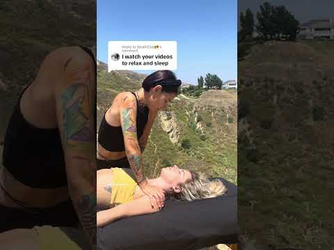 watch my massage videos to relax and calm down