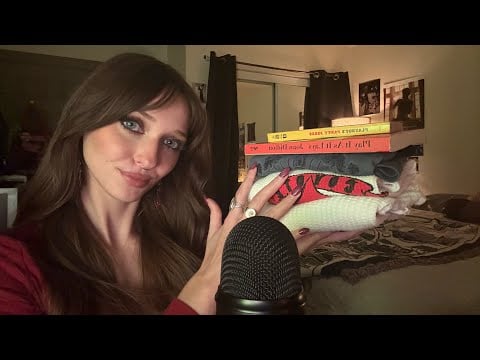 ASMR Recent Depop Purchases! (Fabric Scratching, Book Tapping, Whispered Rambles)
