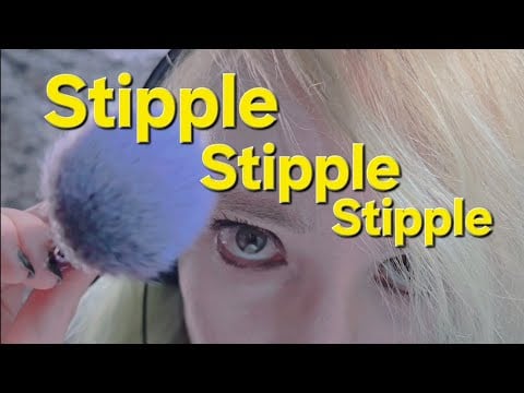 Stipple Stipple Stipple! [ASMR]-[trigger words]-[crinkly leather jacket]