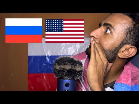ASMR Russia Vs USA Triggers Word | ASMR на русском языке