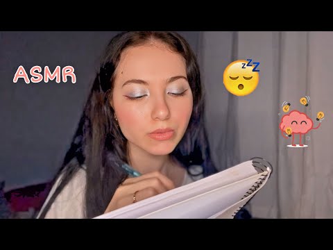 ASMR - PSICÓLOGA VAI TE FAZER ALGUMAS PERGUNTAS!!! *vou conversar com você*