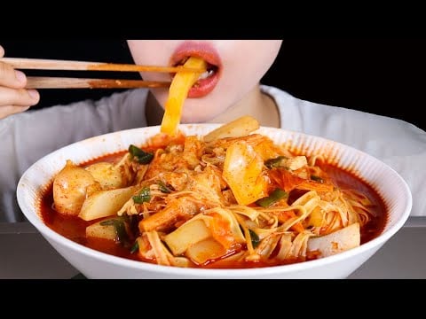 ASMR Low Carb High Protein Konjac Tteokbokki | Diet Mukbang Part 4 | Body Fat Reveal, Food Cravings