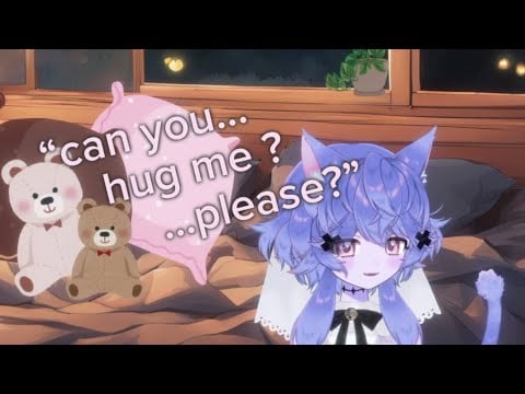 “ASMR” Roleplay: Your Sister asks for Comfort on Your Bed Early Morning, Closes Eyes as You Change