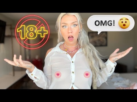 ASMR 100% SEE THRU TRY ON HAUL 👚😜😜😜