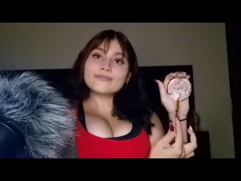 limpiando mis brochas- María ASMR