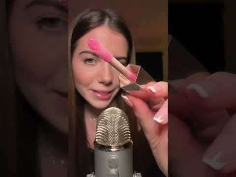 Lipgloss application #asmr #relax #asmrrelaxation #tingles #visualtingle #triggersforsleep