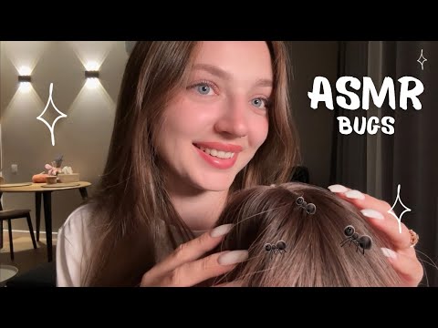 ASMR 😴 Bugs in Hair 🐜 (No talking)