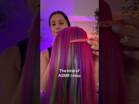 Simple hair play & clipping sounds for sleep 🤍#asmr #relax #tingles #asmrrelaxation #stressrelief