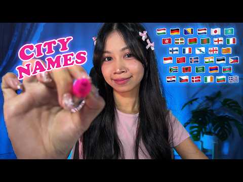 ASMR Writing City Names in 35 Languages 🩵 Part 1