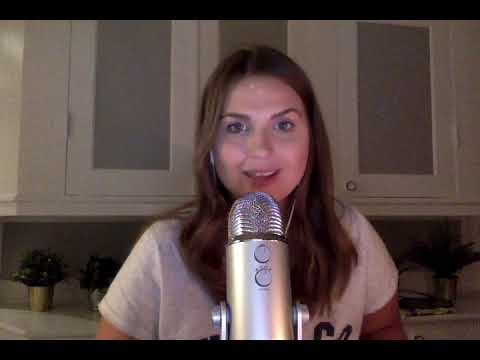 ASMR eating fruits and cake, whispering, ramble