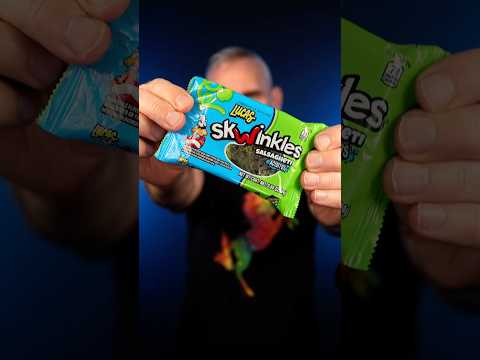 Weird Blue Raspberry Candy ASMR: Lucas Skwinkles Salsagheti  #asmrcandy #candyasmr #blueraspberry
