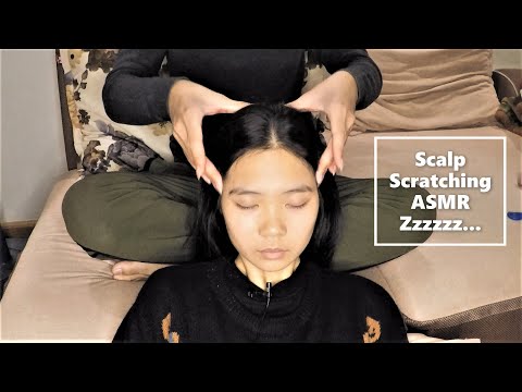 Long Nails Scalp Scratching | Relaxing Head Massage | Massage ASMR