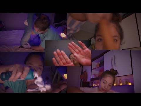 ASMR Compilado das Melhores Partes (prévias) dos Melhores vídeos de Massagens, Cabelos, Limpeza pele