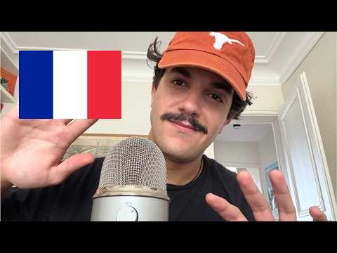 ASMR in French 🇫🇷 (triggers words, close whispering, hand movements)