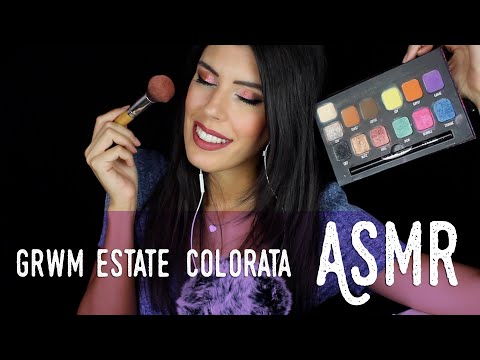 ASMR ita - 💄 GRWM ESTATE A COLORI • Ombretto bronzo cangiante e Blu (Whispering)