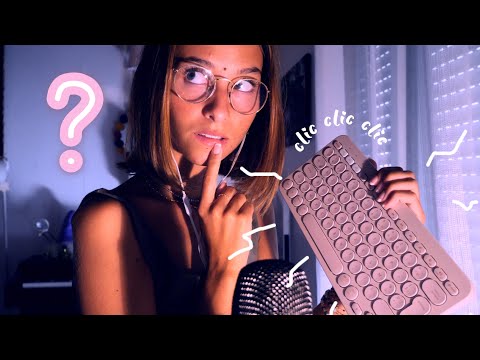 ASMR FRANÇAIS - Ton amie t'aide à stalker ton crush (clavier, DS)