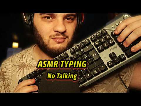 ASMR - Keyboard Typing Sounds (No Talking) 20 Minutes