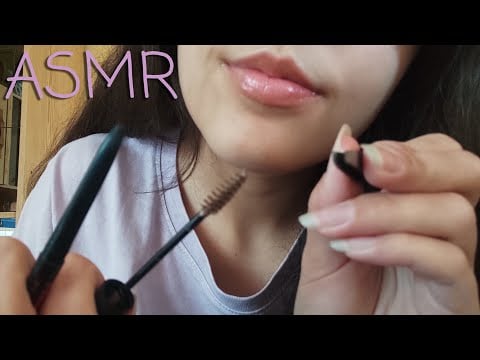 ASMR doing your eyebrows 😌🪒🤏 (up close, personal attention, tweezers and scissor sounds)