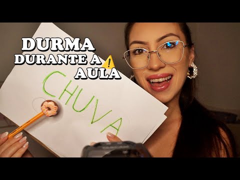 ASMR PROFESSORA: VOCÊ VAI DORMIR ANTES DA AULA ACABAR! (sussurros, atenção pessoal, voz suave)
