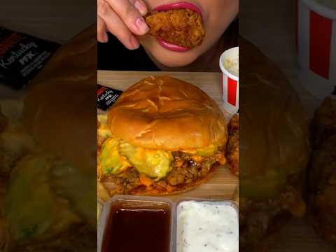 KFC Crispy Chicken #shorts #asmr #eatingshow #kfc