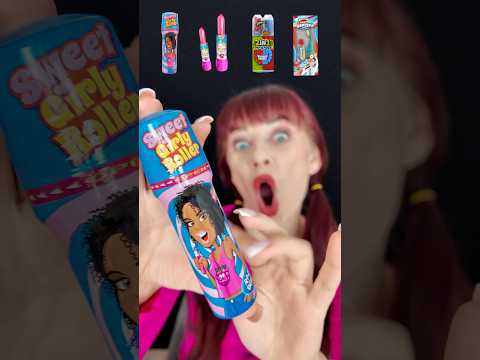 ASMR Roller, Spray, Toothbrush, Lipstick Candy  #eatingsounds #mukbang