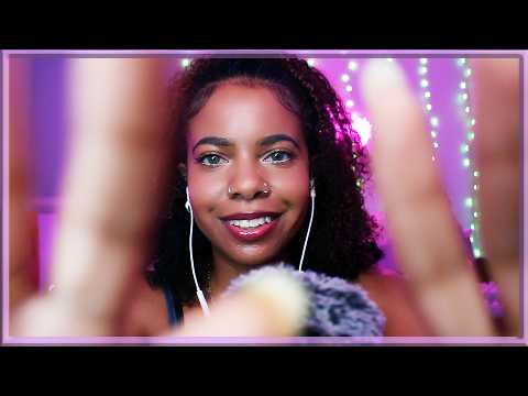 ASMR ✨ Fast & Aggressive FACE TOUCHING  + MOUTH SOUNDS  💜 2 Hours (Very Clicky)