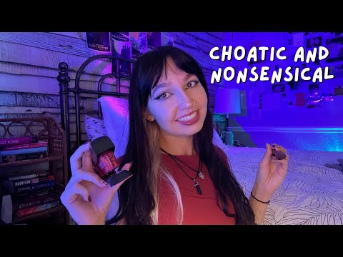 Chaotic and Nonsensical ASMR 💫🎙️(Eating Your Facing, Spoon Trigger, Fabric Scratching) 