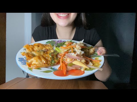 DUMPLINGS AND VEGGIE STIR FRY ASMR *NO TALKING*