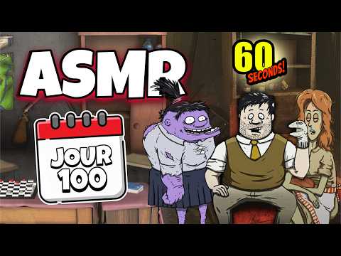 ASMR Français • JE T'ENDORS ET TENTE DE SURVIVRE 100 JOURS SUR 60 SECONDS ! 😴