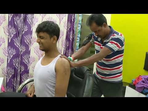 asmr Back body pain relief Hard massage | asmr Head massage for relaxation with neck cracking