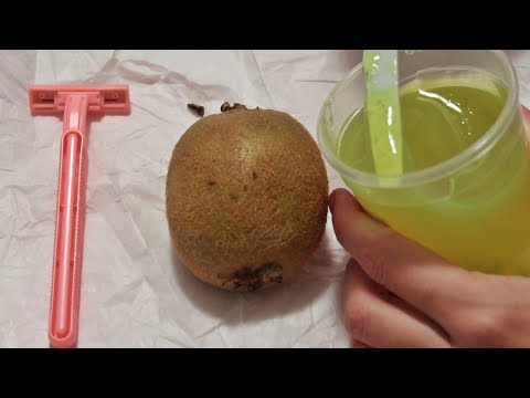 ASMR: DEPILAÇÃO DE PELE NO KIWI