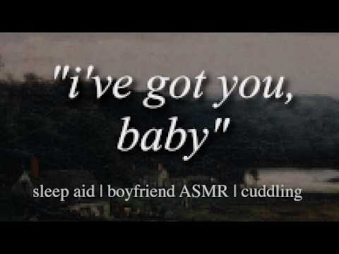 loving boyfriend cuddles you to sleep [roleplay ASMR] [sleep aid] [breathing] [cozy] [caring]