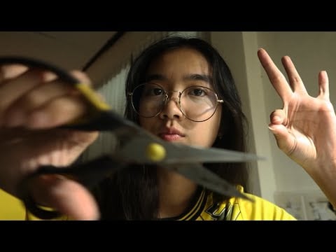 ASMR Cutting Negative Energy ดึงพลังลบตัดความเครียดออกไป😌🍃