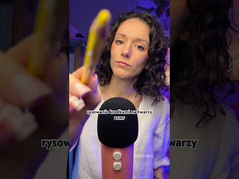 rysowanie kredkami na twarzy (layered sounds) | ASMR po polsku