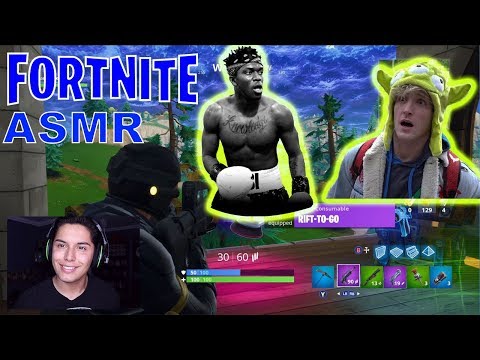 [ASMR] FORTNITE - KSI vs LOGAN PAUL! (totally not clickbait)