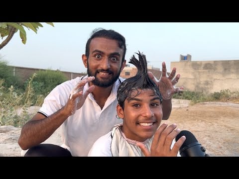 ASMR Doing My Best Friend Relaxing I Haircut And Shampoo Wash 🧽 