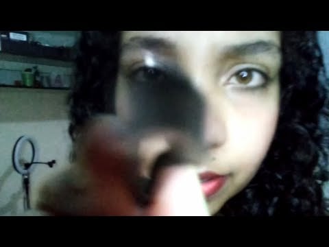 ASMR O que é isso na sua lente? Vários gatilhos com palitinho, pinça, pincel, cotonete, algodão...
