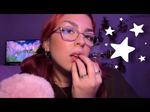 ASMR | teeth tapping & nail clicking (with mouth sounds)