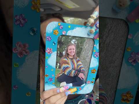 asmr/ our decorated class photo frames 🖼️ 🦋 #asmr #bestlifebybrooke #homeschooling #homeschool