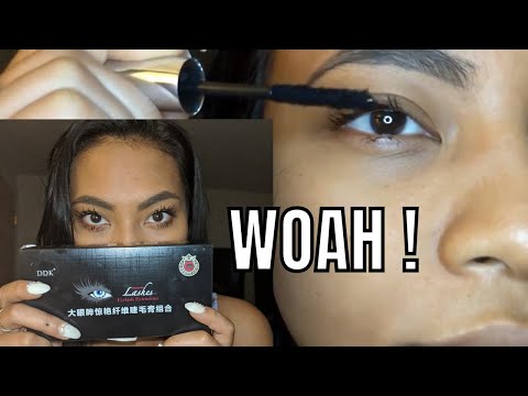 Long Eyelashes Instantly ! Testing DDK 4D Silk Mascara