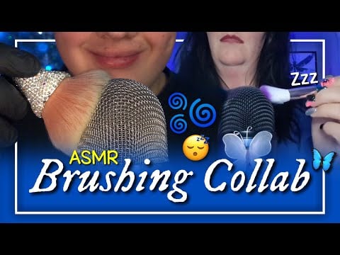 ASMR XXL Brushing Trigger Collab for the best Sleep tonight! 💙🦋 (No Talking)